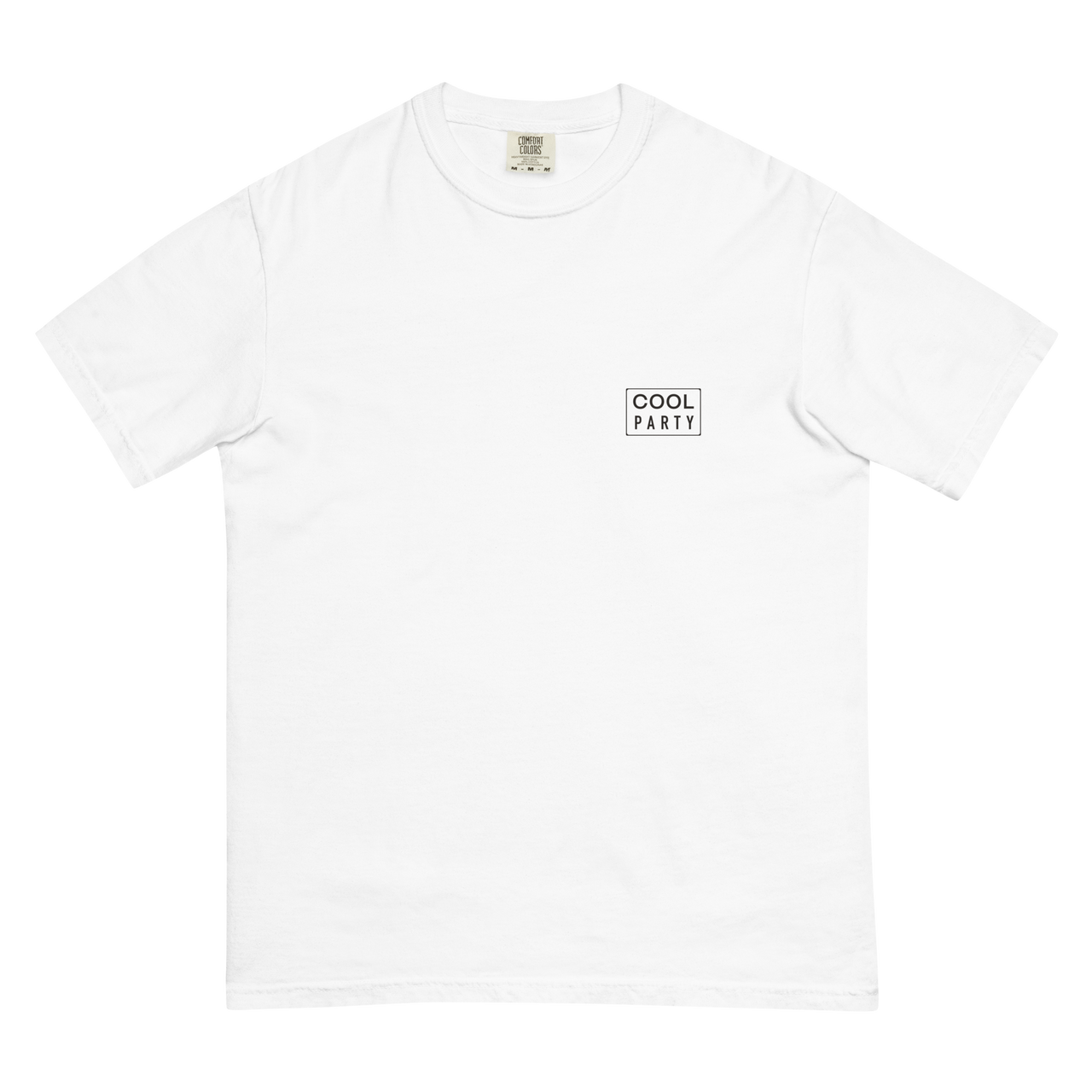 Cool Party Badge Tee - White