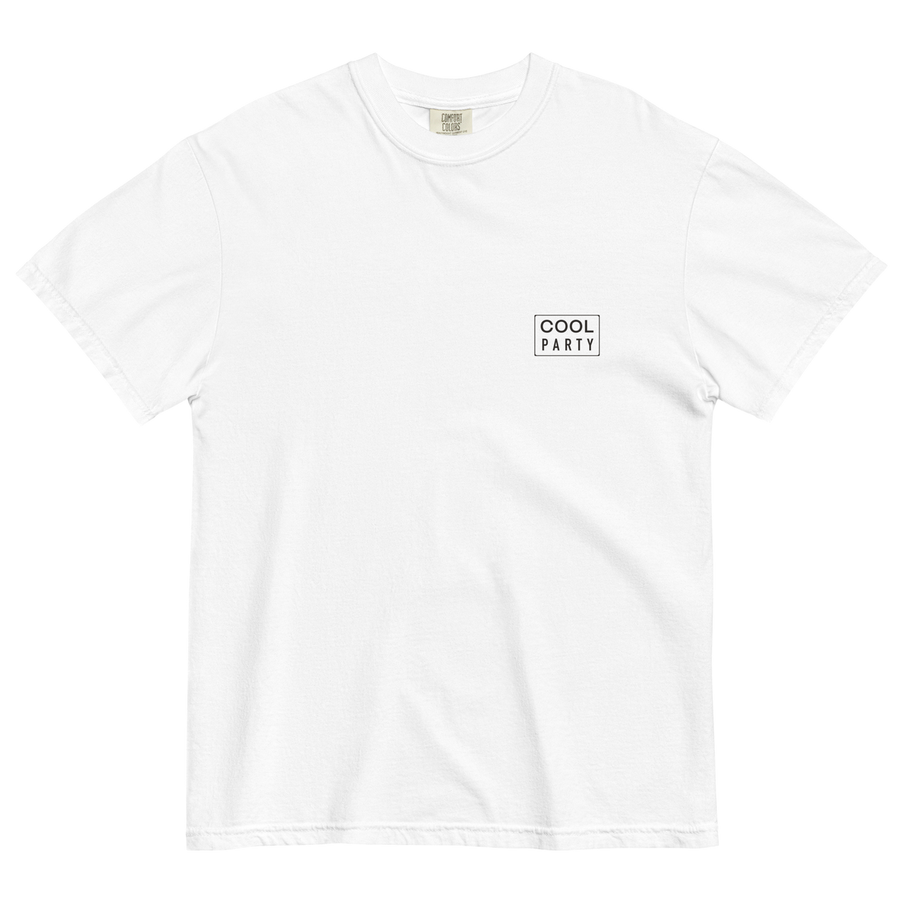 Cool Party Badge Tee - White